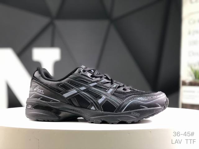 亚瑟士 Asics Gel-1090 亚瑟士复古时尚运动休闲鞋 #原楦原纸版开发#采用复古厚底设计#鞋面采用帆布材质 提供较好的透气性和舒适度#外形上则延续经典