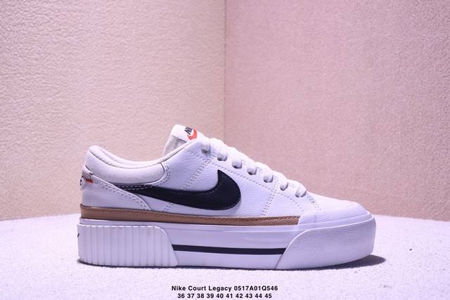 简介 耐克 Nike Court Legacy 百搭单品 耐克Nike Court Legacy学院产物系列系列低帮经典百搭休闲运动小白板鞋 货号:Dm7590