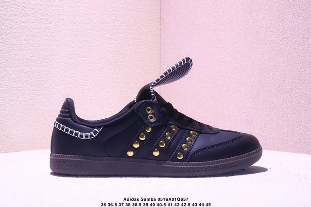 真标阿迪达斯三叶草Adidas Originals Samba Og 桑巴舞系列绅士德训足球风百搭低帮休闲运动板鞋 尺码:36 36.5 37 38 38.5