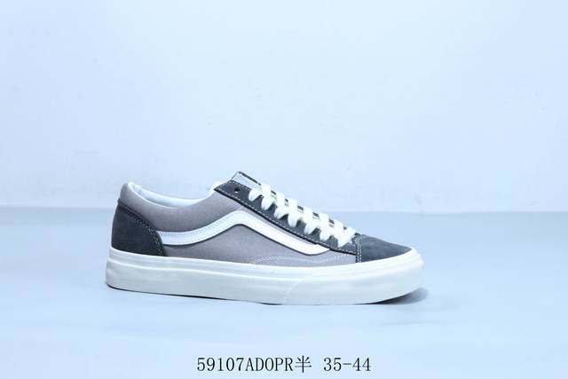 万斯 Vans 小头 短头 版本 权志龙 橙色 橘色 Og Style 36 权志龙 低帮复古硫化帆布板鞋 59107Adopr半 35-44
