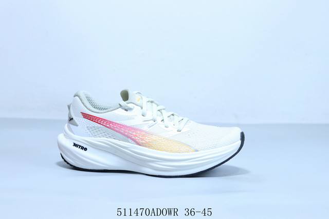 彪马 puma Deviate Nitro 3舒适百搭防滑低帮长跑跑步鞋 309707-03 511470Adowr 36-45