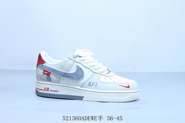 nike Air Force 1 Af1耐克 北面 低帮 空军一号休闲板鞋 521 Adewe半 36-45