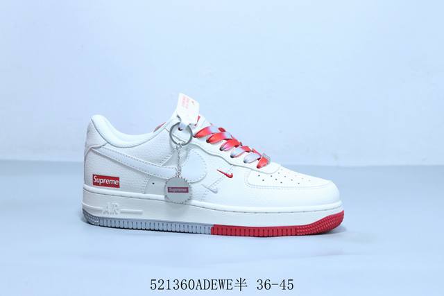 nike Air Force 1 Af1耐克 Suprme 低帮 空军一号休闲板鞋 521 Adewe半 36-45