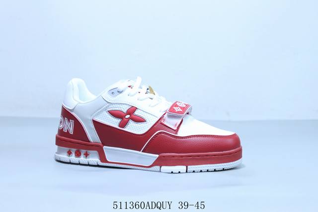 lv路易威登Louis Vuitton Trainer Sneaker Low休闲运动文化百搭篮球板鞋 511360Adquy 39-45