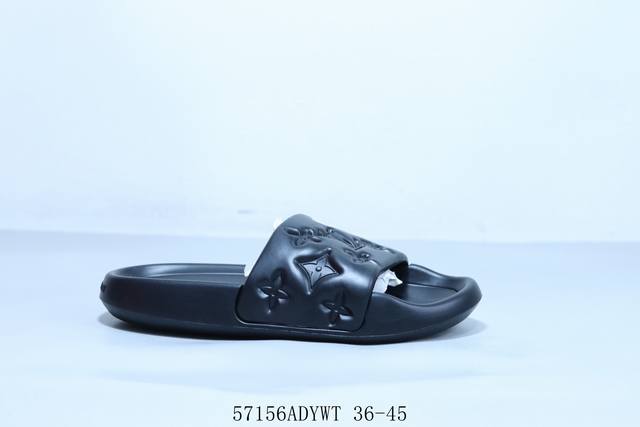 lv路易威登L家驴牌Monogram 浮雕拖鞋 57156Adywt 36-45