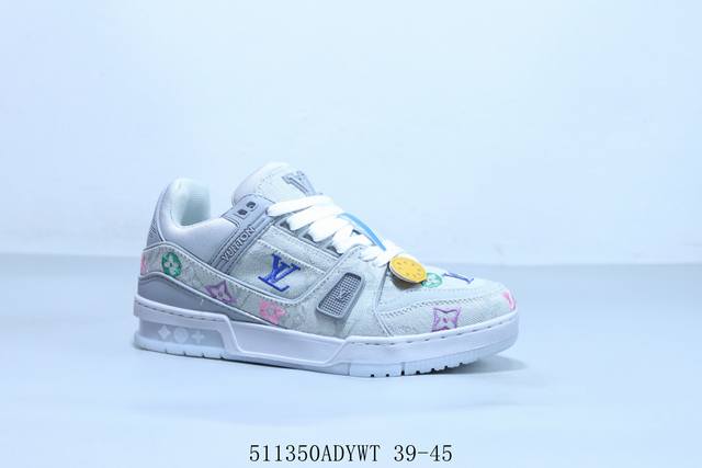 lv路易威登Louis Vuitton Trainer Sneaker Low休闲运动文化百搭板鞋 511350Adywt 39-45