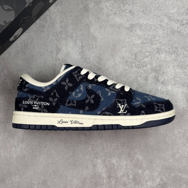 本地 核心私 耐克 Nike Sb Dunk Low X Lv 联名 高端定制 低帮休闲板鞋 大厂纯原品质出货 超高清洁度 皮料切割干净无任何毛边 细节完美 货