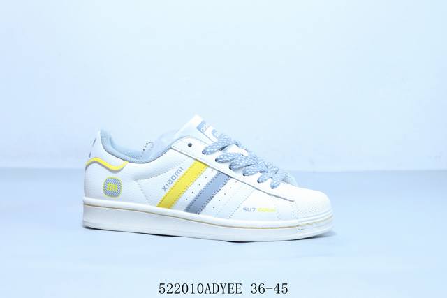 阿迪达斯Adidas Originals Superstar防滑耐磨轻便透气 低帮 贝壳头板鞋 小米 Xs0014 5 10Adyee 36-45