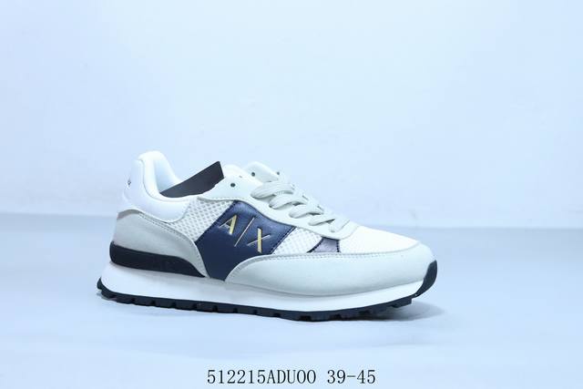 armani Exchange阿玛尼Ax官方男士复古潮流休闲鞋 512215Aduoo 39-45
