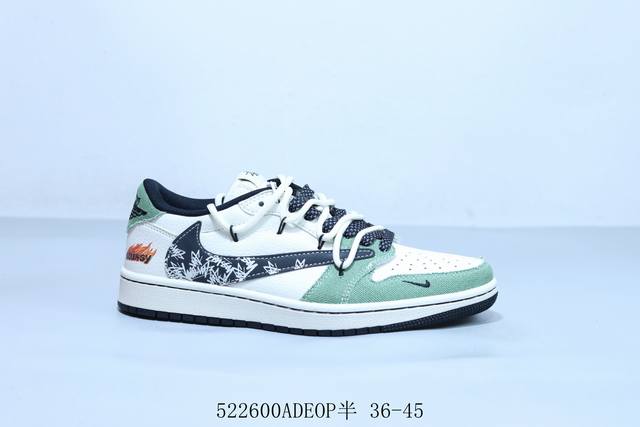 乔丹Air Jordan 1 Low Aj1 乔1低帮复古文化休闲运动篮球鞋 倒勾 绑带 货号 Dm6868-102 522600Adeop半 36-45