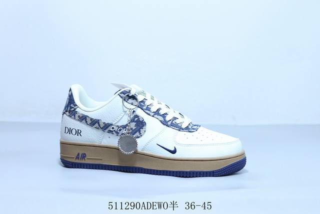 nike Air Force 1 Af1耐克 低帮 空军一号休闲板鞋 迪奥 货号 Kk1988-052 511290Adewo半 36-45