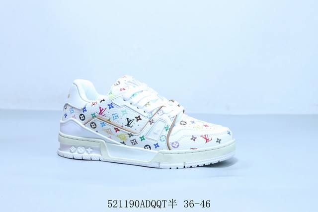 lv路易威登Louis Vuitton Trainer Sneaker Low休闲运动文化百搭篮球鞋 521190Adqqt半 36-46