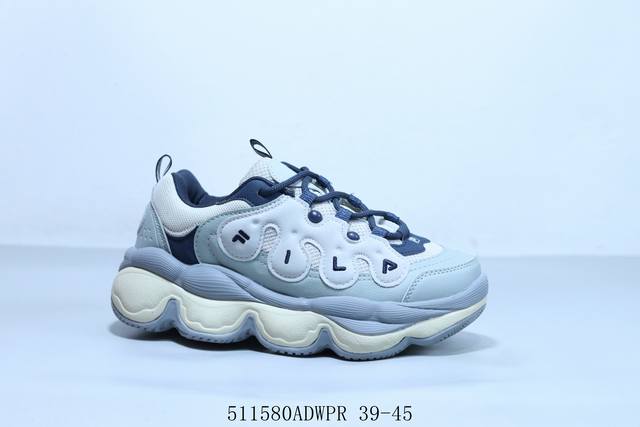 fila斐乐火星鞋新款豌豆厚底增高运动鞋 复古百搭老爹鞋 511580Adwpr 39-45