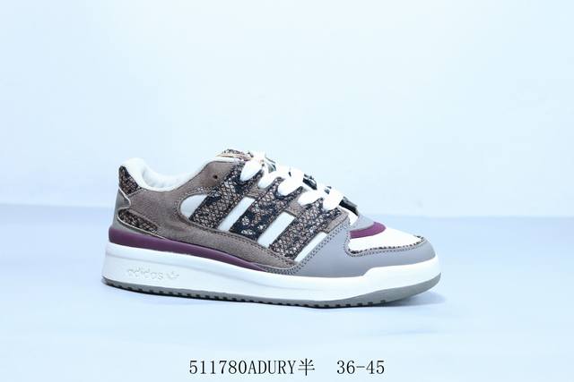 阿迪达斯Adidas三叶草 Originals Forum 85 Low 84罗马系列低帮复古系带百搭休闲运动板鞋 货号 Js3157 511780Adury半