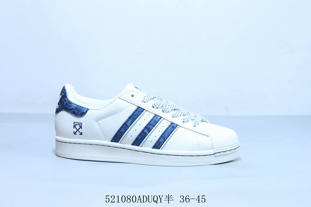 阿迪达斯Adidas Originals Superstar防滑耐磨轻便透气 低帮 贝壳头板鞋 联名 Hs3074 5 80Aduqy半 36-45