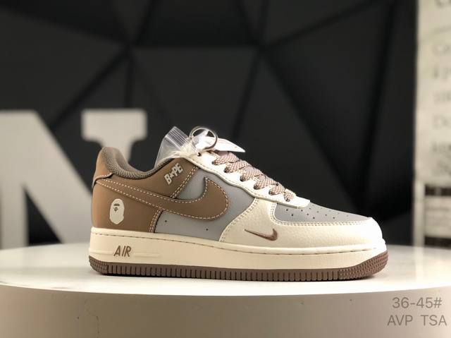 公司级带半码 耐克 Nk Air Force 1'07 Low 联名-空军一号低帮休闲板鞋 货号 Bb6566- #原楦头原纸板 原装鞋盒 定制五金配件 内置全