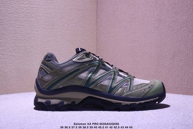 公司级Salomon Xa pro Xt-6 Expanse萨洛蒙户外越野跑鞋 鞋面采用Sensifit贴合技术 全方位贴合包裹脚型 鞋跟部鞋底牵引设计 提供强