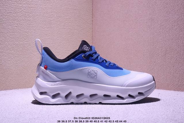 loewe X On昂跑Cloudtilt 罗意威 联名轻量运动休闲鞋 杨幂同款 脚感很舒服 鞋底柔软且包裹性好 上脚显腿长 不用系鞋带很方便 不管休闲还是运动