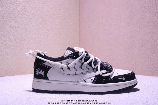 海外爆款限量发售 公司级 Travis Scott X Fragment Design X Jordan Air Jordan 1 Low Og Sp Un联名