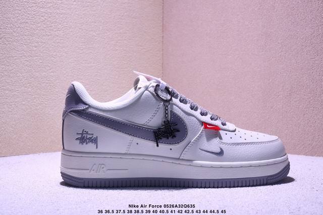 海外限量发售 公司级Nike Air Force 1 '07 Low Un联名 印象Logo 空军一号 低帮 运动鞋 休闲鞋 折边针车 工艺难度大 原楦头原纸板