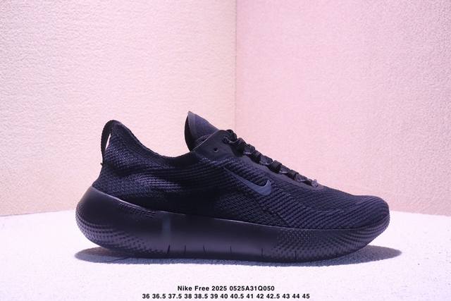 nike Free 2025 耐克新款飞织面 透气缓震运动跑鞋 官方同步出货 飞织鞋面提供出色的弹性和支撑力鞋底融入凹槽设计 塑就柔韧灵活性 令运动自由无拘加厚