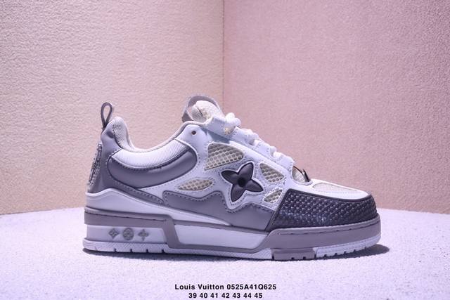 公司级Louis Vuitton Trainer Sneaker Low 全新Lv 路易威登 休闲运动文化百搭板鞋 尺码:39-45 xm0524Q625
