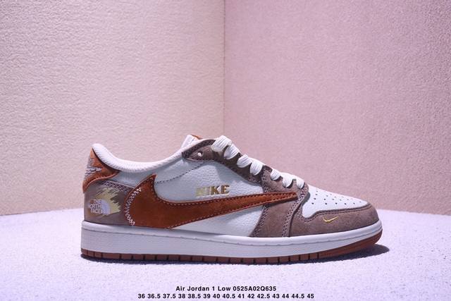 海外爆款限量发售 公司级 Travis Scott X Fragment Design X Jordan Air Jordan 1 Low Og Sp 古驰联名