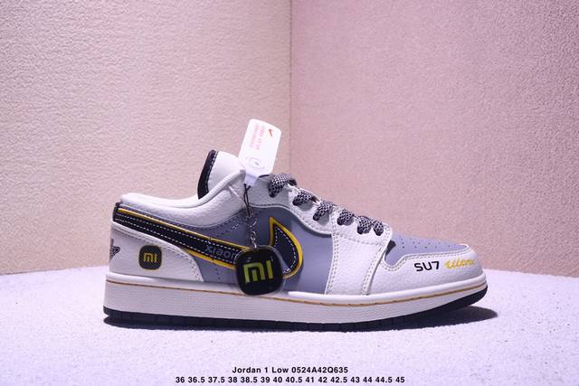 高端定制 Travis Scott X Jordan 1 Low 洛杉矶紫金湖人联名-La城市限定 倒勾低帮休闲版本 原厂全头层皮 大厂纯原品质出货 纯正版型