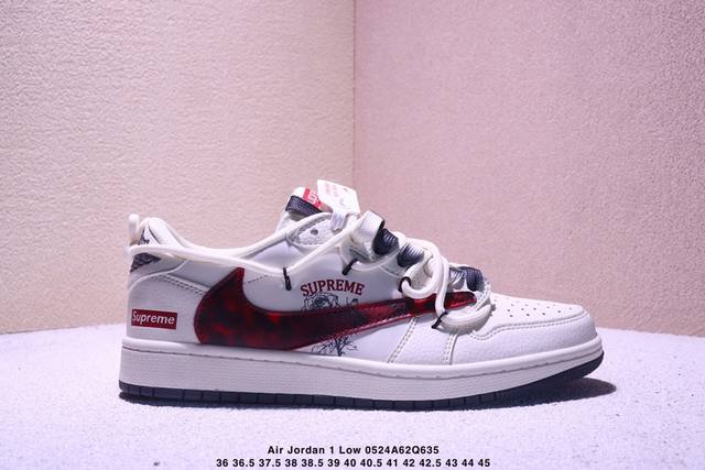 海外爆款限量发售 Travis Scott X Fragment Design X Jordan Air Jordan 1 Low Og Sp Supreme联