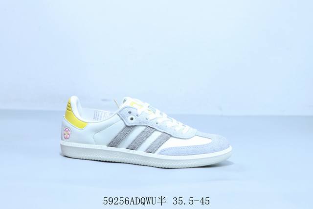adidas 阿迪达斯Wales Bonner Japan联名日式Samba德训鞋情侣款复古运动板鞋休闲鞋 货号 Ie0169 59256Adqwu半 35.5
