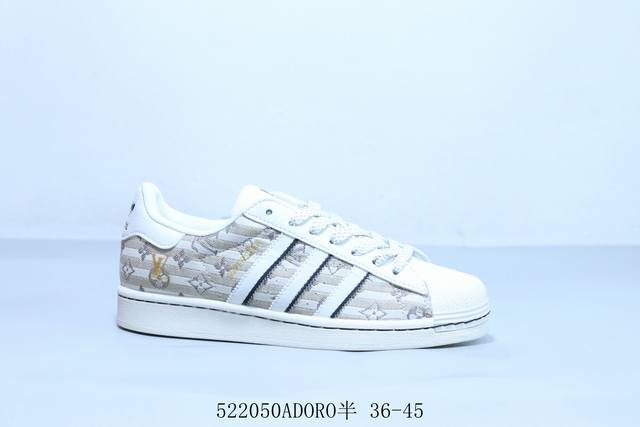阿迪达斯Adidas三叶草 Originals Superstar 贝壳头系列低帮经典百搭休闲运动板鞋 货号 Jy8920 5 50Adoro半 36-45