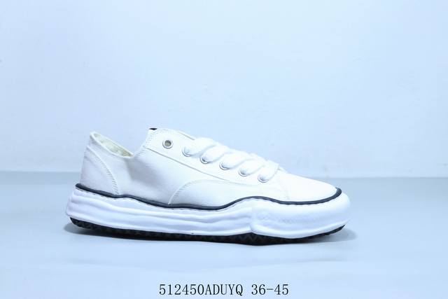 三原康裕品牌Mmy Maison Mihara Yasuhiro Original Sole Canvas Low 变形溶解雪糕底高帮休闲百搭帆 货号 A11F