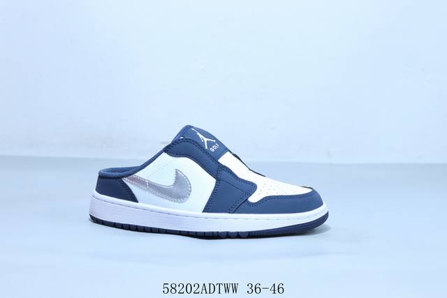 乔丹Air Jordan 1 Low Aj1 乔1低帮复古文化休闲运动半托鞋 58202Adtww 36-46