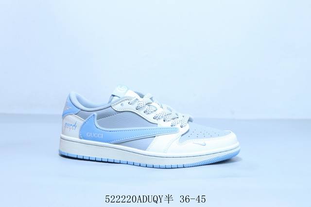 乔丹Air Jordan 1 Low Aj1 乔1低帮复古文化休闲运动篮球鞋倒勾 货号 Hs8068-005 522 Aduqy半 36-45