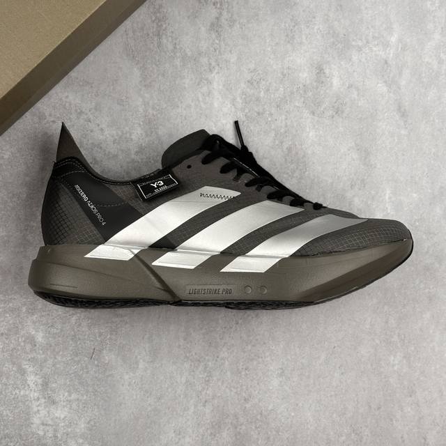 本地 核心私 公司级Y-3 Adidas Adizero Adios pro 4M 马拉松飞线贾卡轻质透气休闲运动跑步鞋 采用双层透气网纱 Flywire动态飞