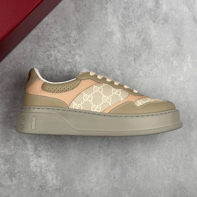 本地 核心私 gucci~~2025全新升级版 原版原色 配航空礼盒包装 gucci 情侣款厚底鞋 饼干鞋 小白鞋 运动鞋 平板鞋 走秀款 明星 网红 小红书等