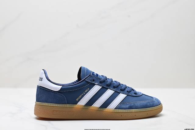 公司级Adidas Handball Spezial 官方正确版本 阿迪达斯经典款 复古休闲板鞋 全鞋采用反毛皮制作 牛筋耐磨大底 承载青春情怀的板鞋 经典三条