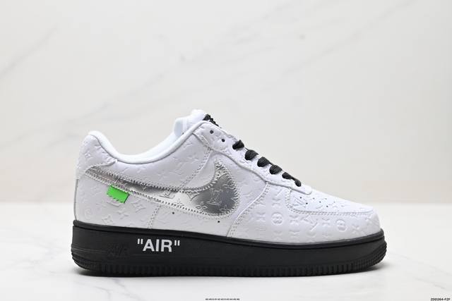 公司级Nike Air Force 1 X Louis Vuitton 原楦头原纸板 打造纯正低帮空军版型 专注外贸渠道 全掌内置蜂窝气垫 原盒配件 原厂中底钢