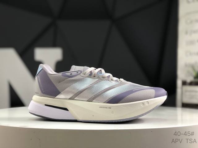 阿迪达斯 Ad Adizero Boston 13 零度波士顿13代系列低帮轻便透气马拉松休闲运动慢跑鞋 #升级原楦原纸版开发 #采用呼吸网织物热熔面料材质 #