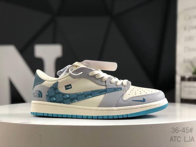 公司级带半码 耐克 Travis Scott X Fragment Design X Jordan Air Jordan 1 Low Og Sp 迪奥联名 多方