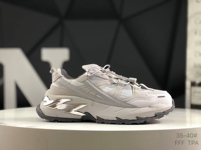 斐乐 Grusion T12W511519Fqgel-Kayano 系列运动休闲鞋 # 鞋身采用拼接组合 大量使用皮革与网布 有效保障透气性 # 全系均使用复古