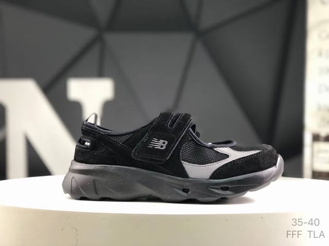 new Balance 公主鞋 玛丽珍网面拼接魔术贴凉鞋 时髦又洋气的Nb玛丽珍系列 网面优质皮料拼接 透气又舒适 1:1高端定制Md大底 脚感超舒服 魔术贴设