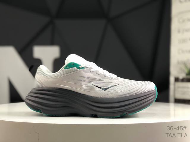 hoka One One Bondi 8 复古舒适防滑耐磨 低帮 山地户外跑步鞋 货号:1150918 Hrm 尺码:36 36.5 37.5 38 38.5