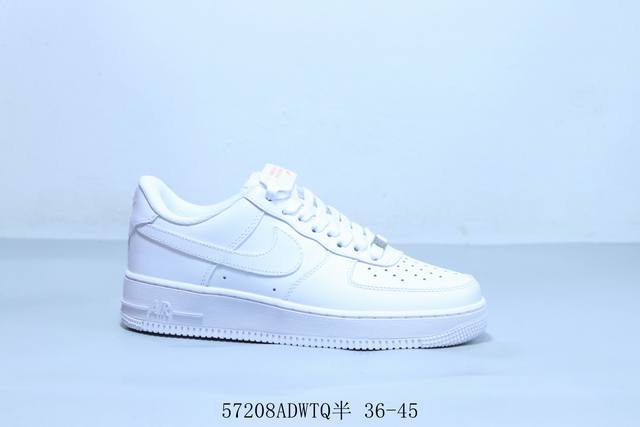耐克 Nike Air Force 1 Af1耐克 低帮 空军一号休闲板鞋 57208Adwtq半 36-45