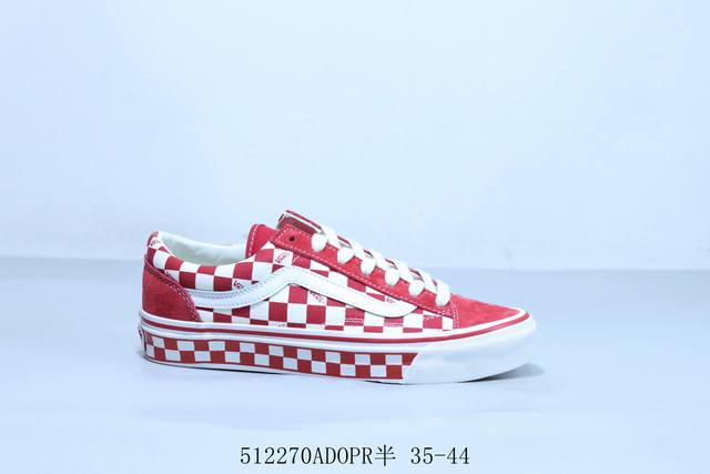 万斯 Vans 棋盘格子 安纳海姆 Aut 棋盘格子 低帮中性时尚复古帆布鞋 512270Adopr半 35-44