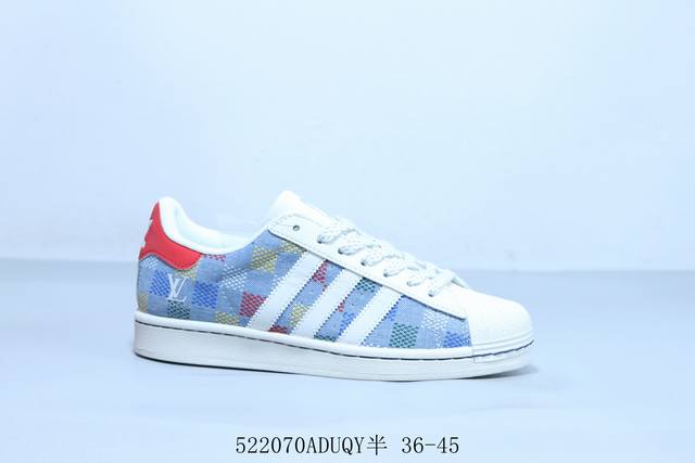阿迪达斯Adidas Originals Superstar防滑耐磨轻便透气 低帮 贝壳头板鞋 货号 Hs3080 5 70Aduqy半 36-45