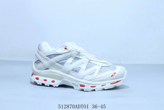 萨洛蒙 Salomon 欧索莱环保去臭环型组合鞋垫 三层双层组合橡胶Acs科技全地形锯齿防滑大底 先行系列低帮城市越野机能透气休闲运动鞋 512870Adtoi