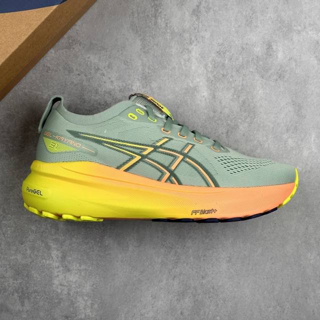 本地 核心私 亚瑟士Asics Gel-Kayano 31 系列轻量缓震休闲运动跑步鞋 采用环保太空合成革配合透气网眼布鞋面材质 中底3D可视Gel缓震胶效果