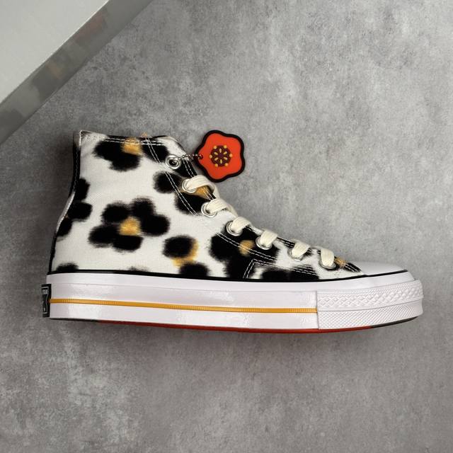 本地 核心私 converse Chuck 1970S 舒适防滑耐磨 高帮休闲硫化帆布鞋 匡威复古回潮 经典70S鞋型加持帆布鞋身 搭配斑马纹元素 自带复古氛围