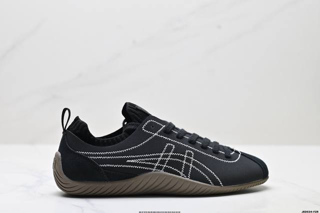 公司级Onitsuka Tiger鬼塚虎 Sclaw 皮革 舒适百搭 防滑耐磨低帮 生活休闲鞋 货号:1183B969-001 尺码:36 37 37.5 38